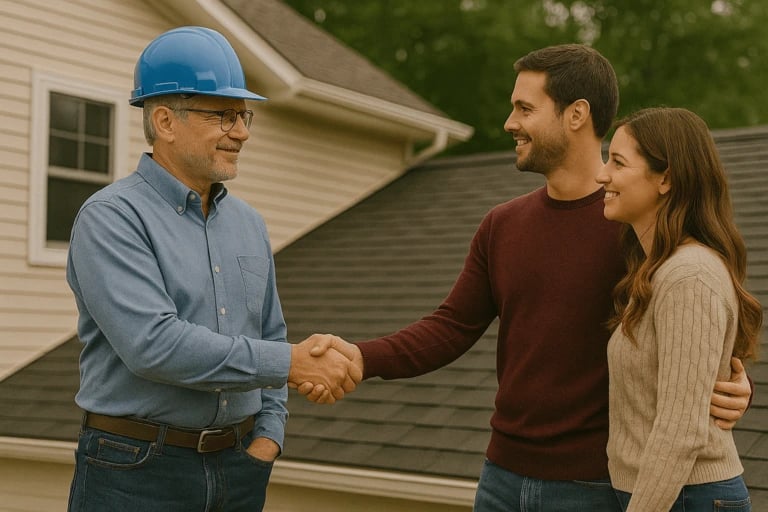 Customer and community first approach - Local roofing company serving families